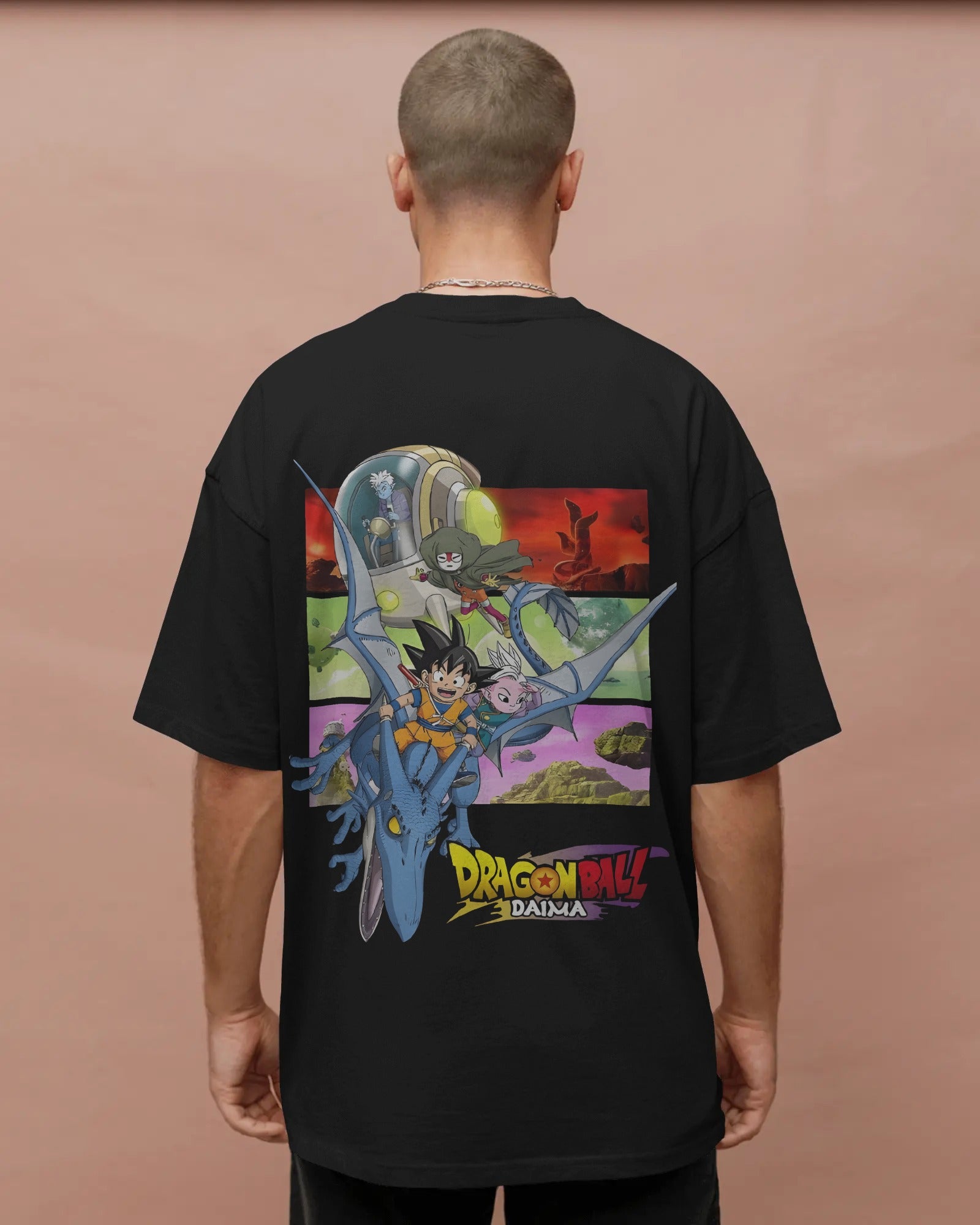 Dragon Ball Diama Unisex Oversized T-Shirt || 260 GSM