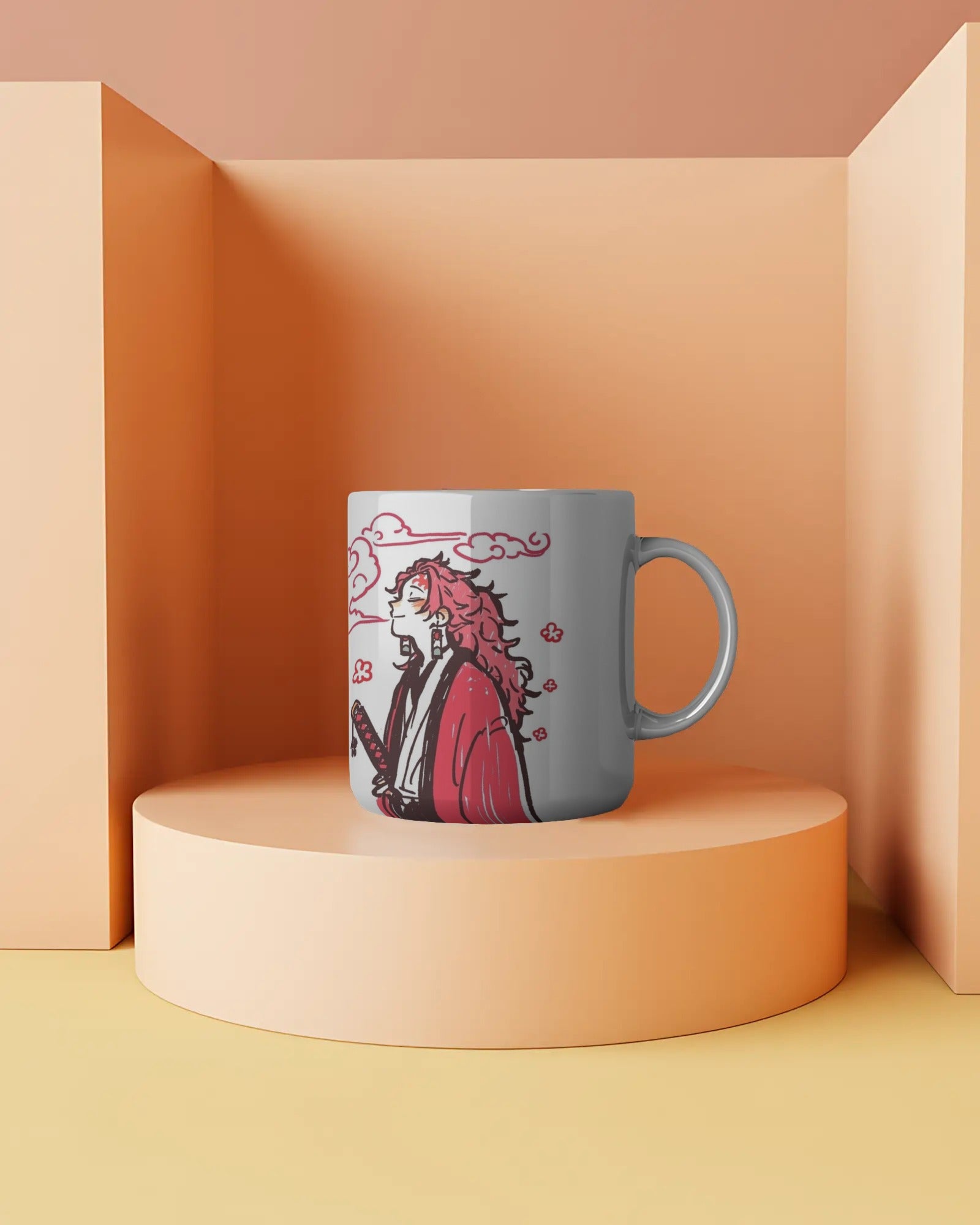 Demon Slayer White Coffee Mug