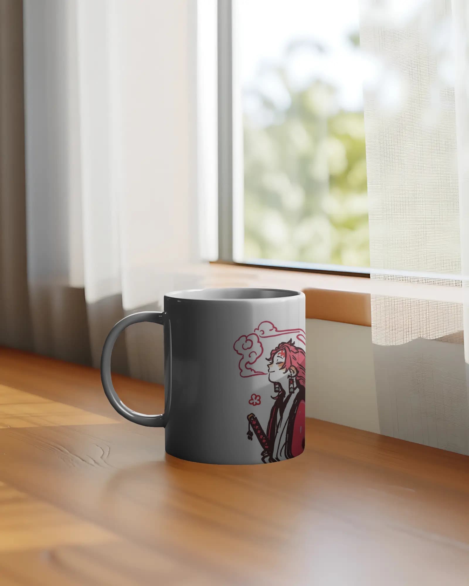 Demon Slayer White Coffee Mug