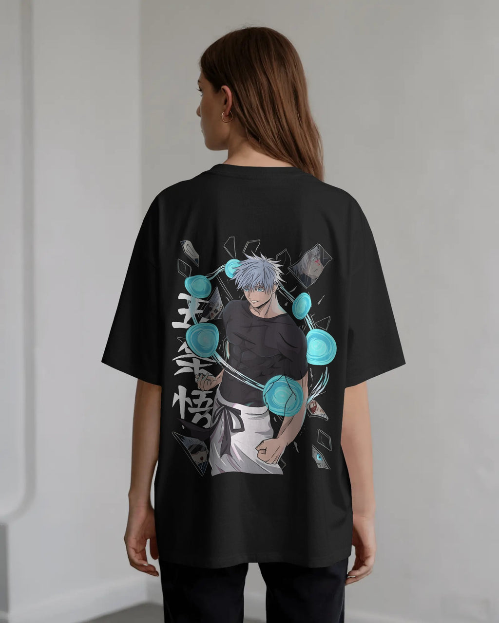Six Eyes Sorcerers Unisex Oversized T-Shirt || 260 GSM