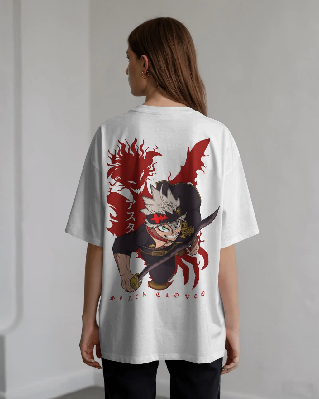 Black Clover Asta Unisex Oversized T-Shirt || 260 GSM