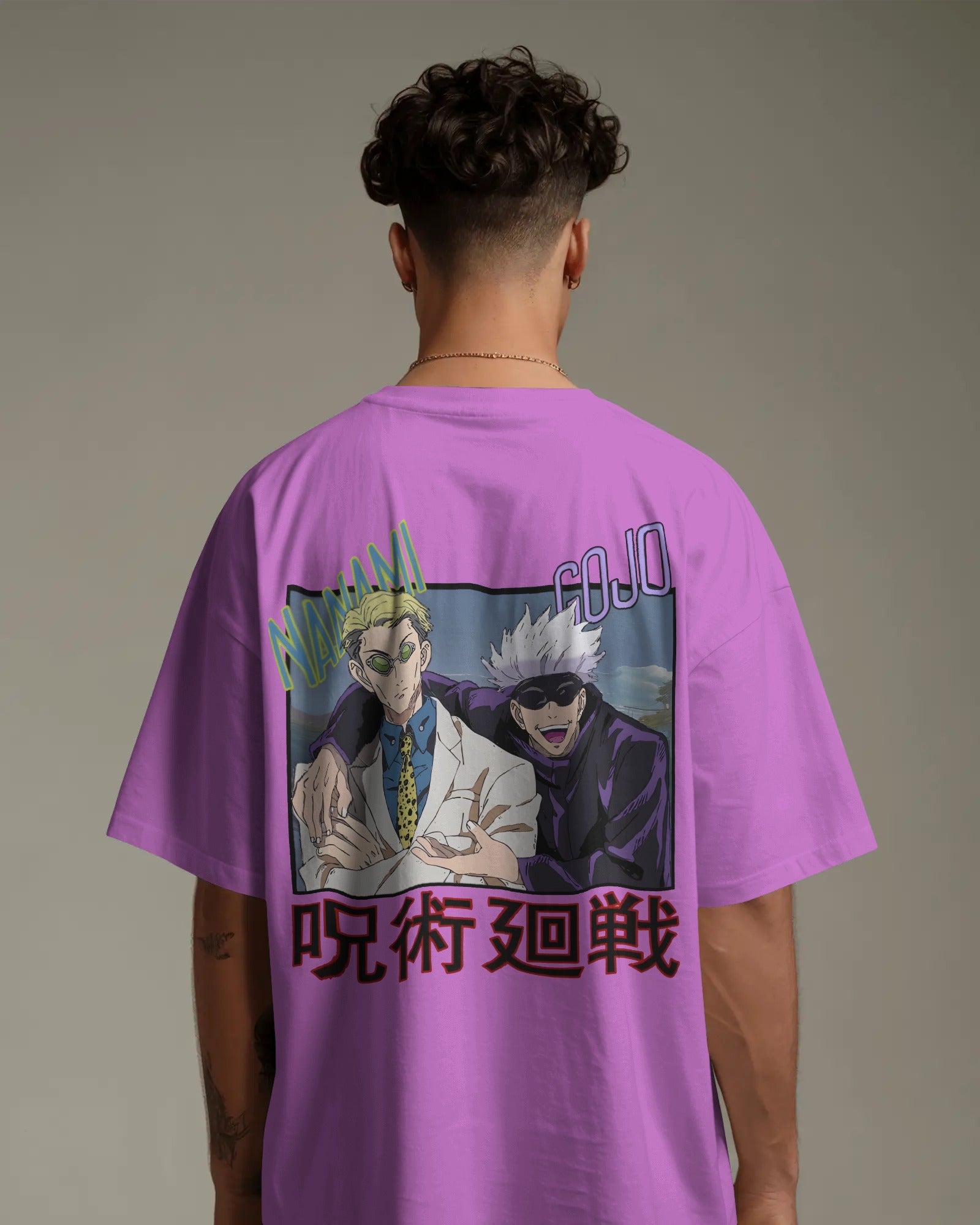 Nanami X Gojo Unisex Oversized T-Shirt || 260 GSM