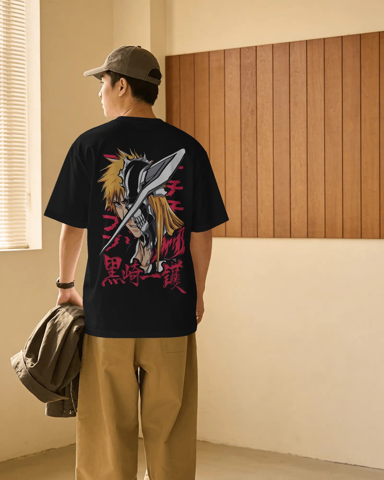 Ichigo Bankai Unisex Oversized T-Shirt || 260 GSM