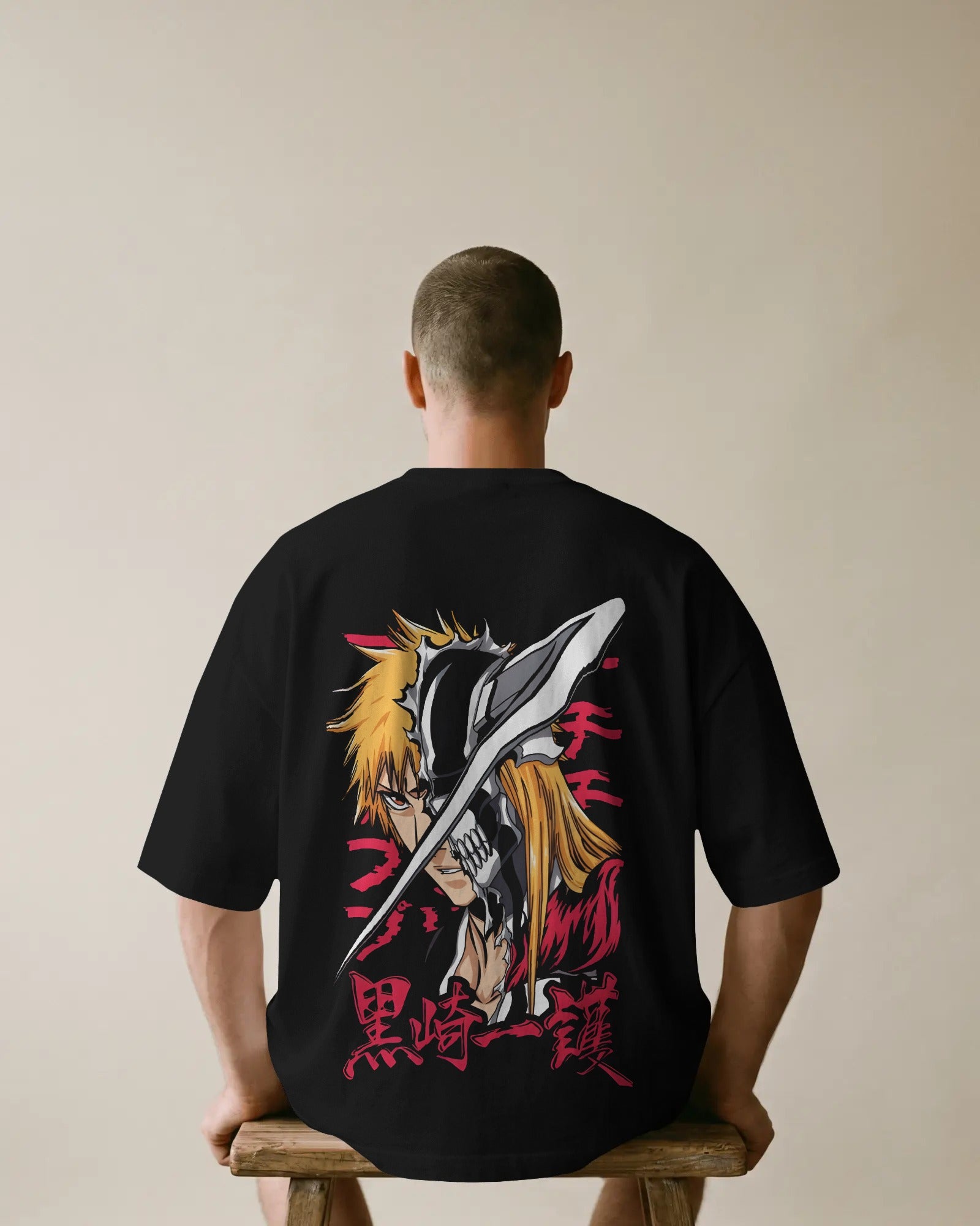 Ichigo Bankai Unisex Oversized T-Shirt || 260 GSM