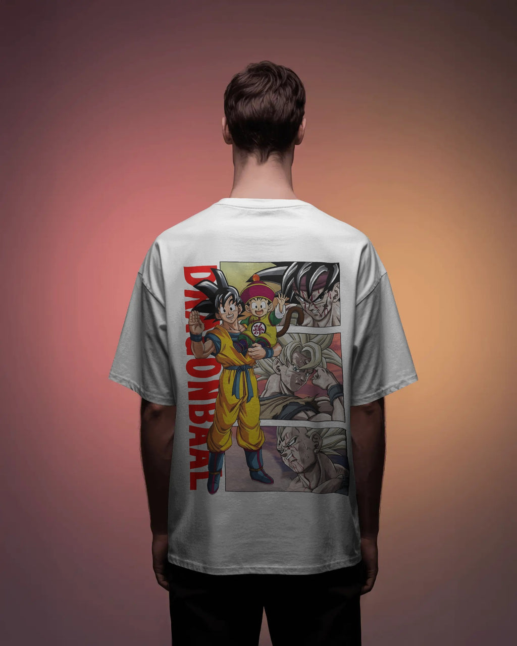 Bardock X Goku Unisex Oversized T-Shirt || 260 GSM