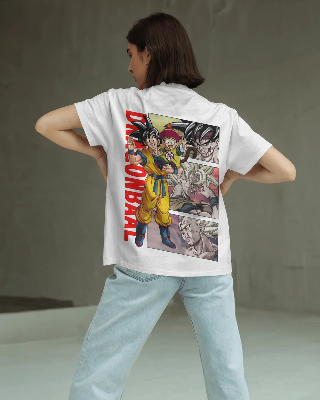 Bardock X Goku Unisex Oversized T-Shirt || 260 GSM