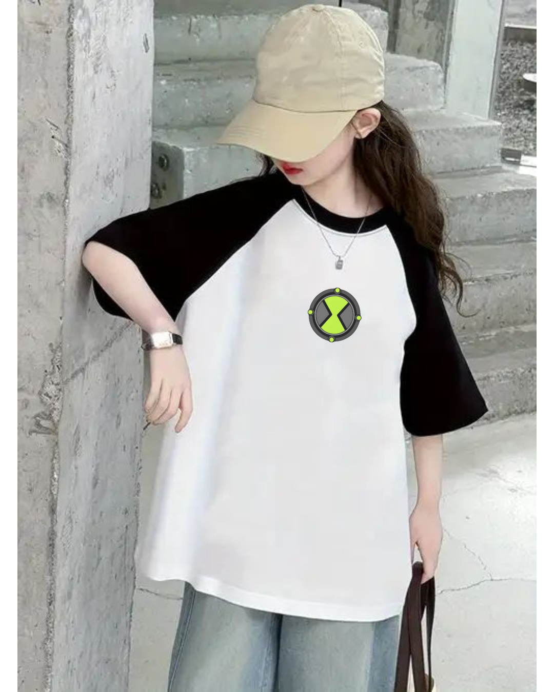 A Ben 10 Unisex Oversized Raglan