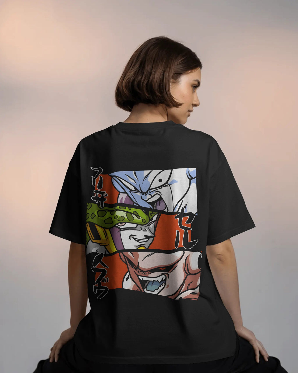 Three Main Vilains || Dradon Ball Z  Unisex Oversized T-Shirt || 260 GSM