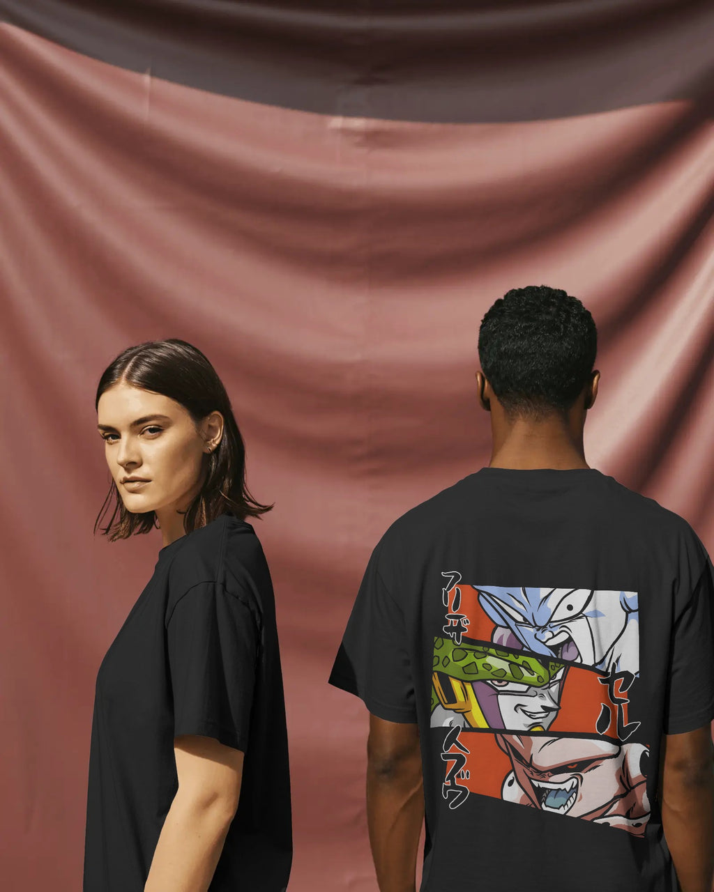Three Main Vilains || Dradon Ball Z  Unisex Oversized T-Shirt || 260 GSM
