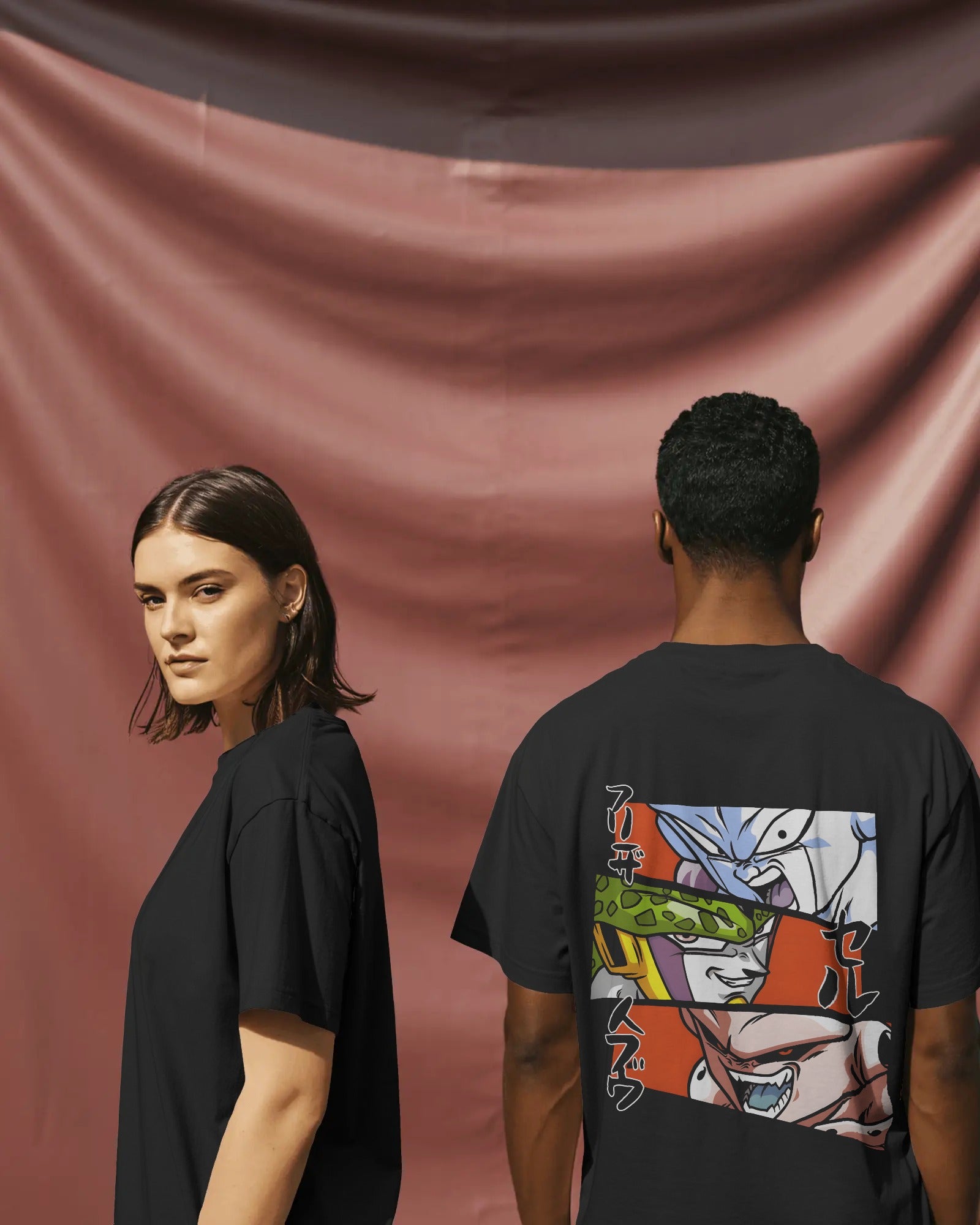 Three Main Vilains || Dradon Ball Z  Unisex Oversized T-Shirt || 260 GSM