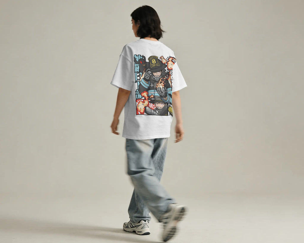 Fire Force Unisex Oversized T-Shirt  || 260 GSM