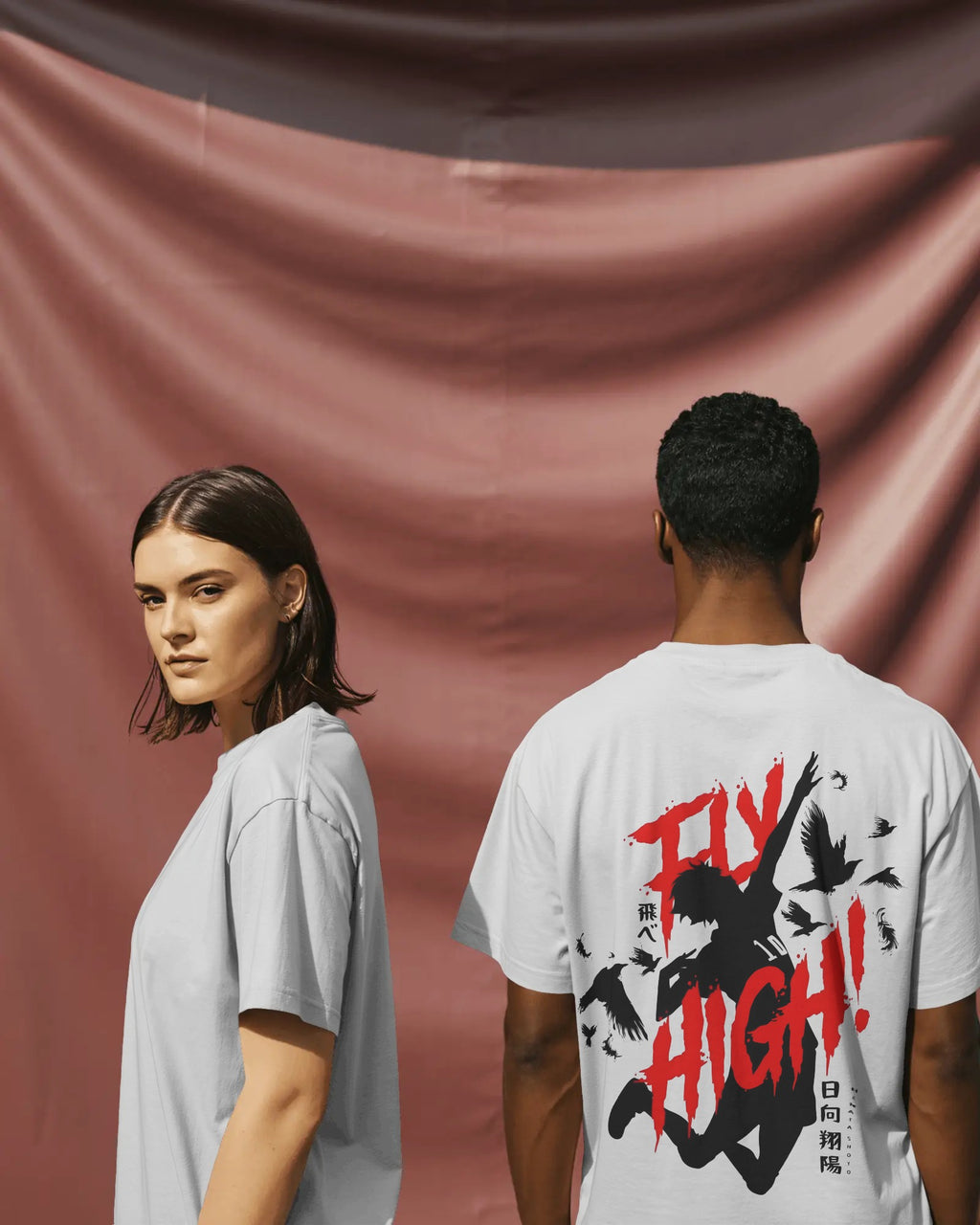 Haikyuu Fly High Unisex Oversized T-Shirt || 260 GSM