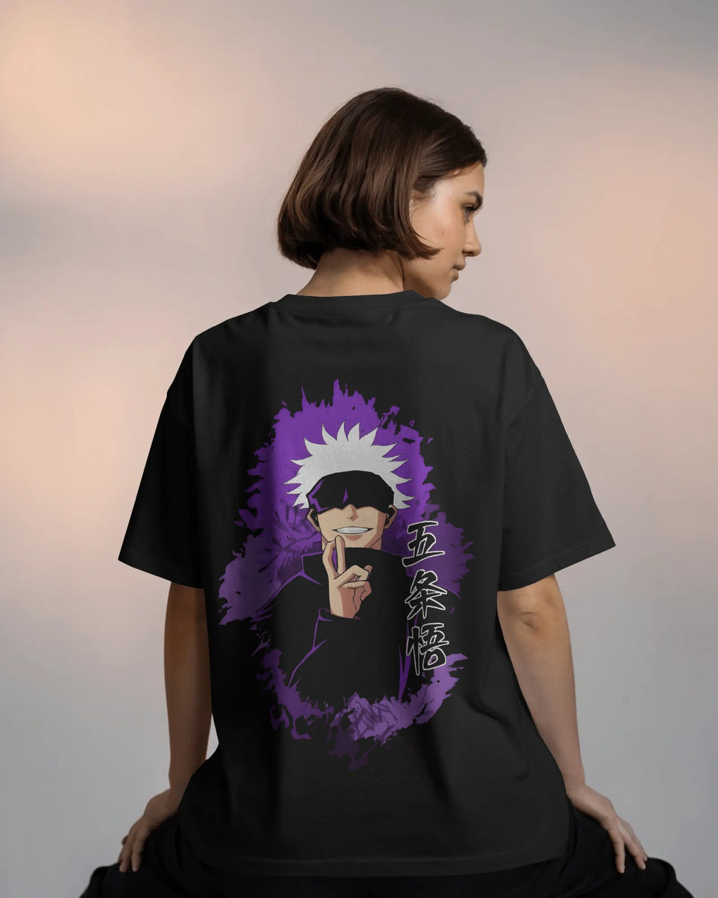 Hollow Purple Unisex Oversized T-Shirt || 260 GSM