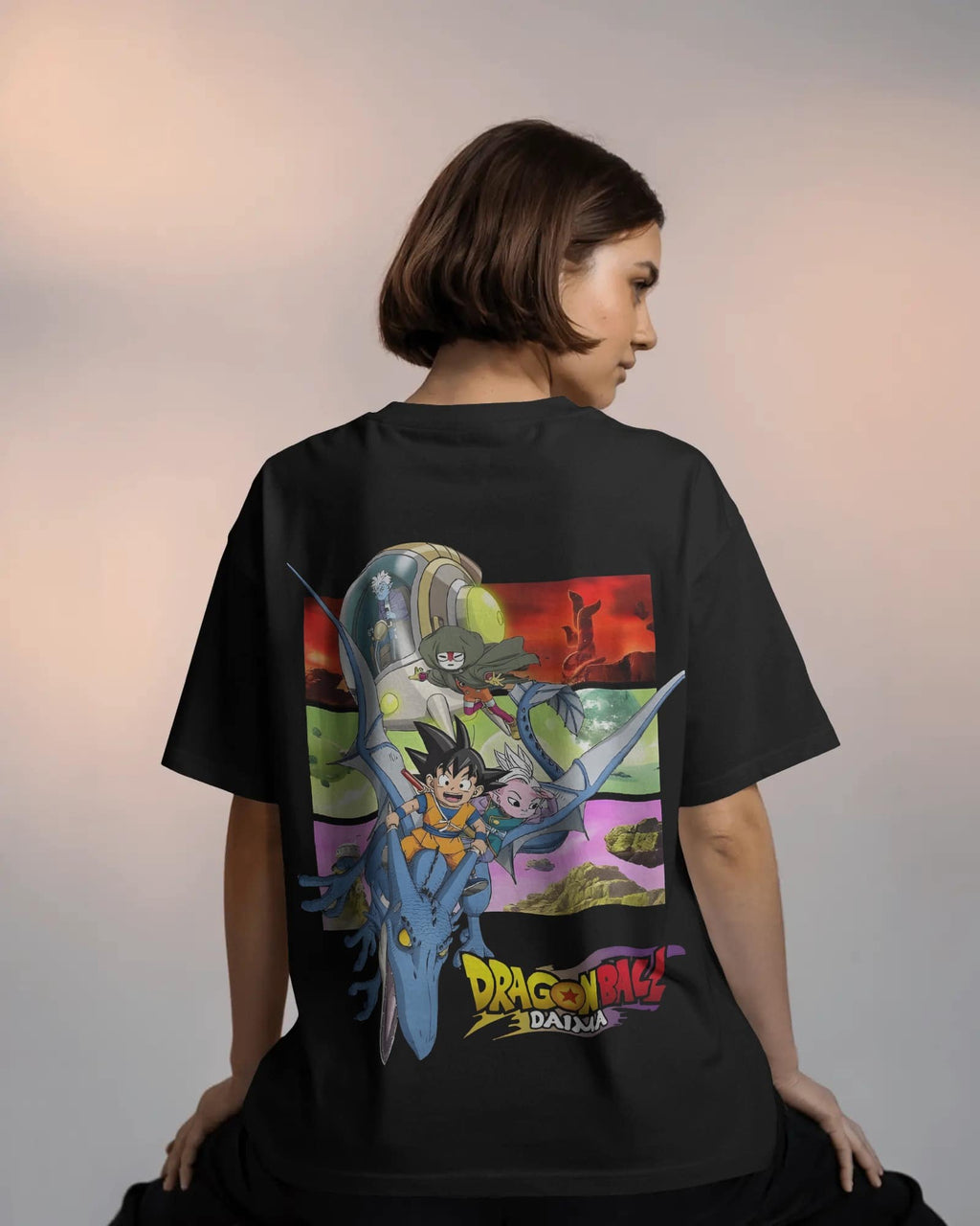 Dragon Ball Diama Unisex Oversized T-Shirt || 260 GSM