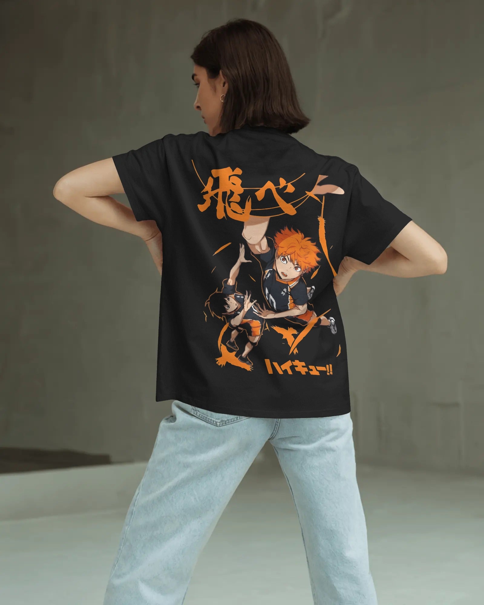 Kageyama X Hinata Unisex Oversized T-Shirt || 260 GSM