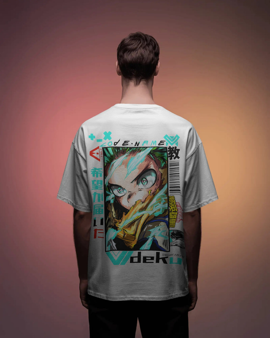 MHA Deku Unisex Oversized T-Shirt  || 260 GSM