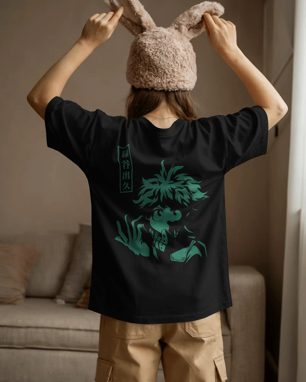 Izuku Midoriya Unisex Oversized T-Shirt  || 260 GSM