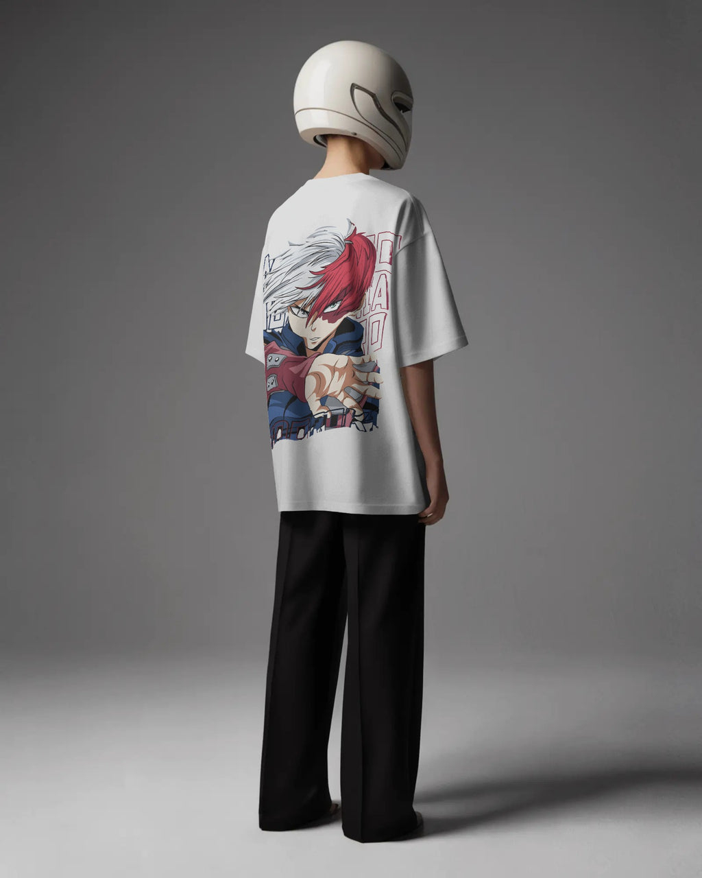 Todoroki Ice and Flame Unisex Oversized T-Shirt || 260 GSM