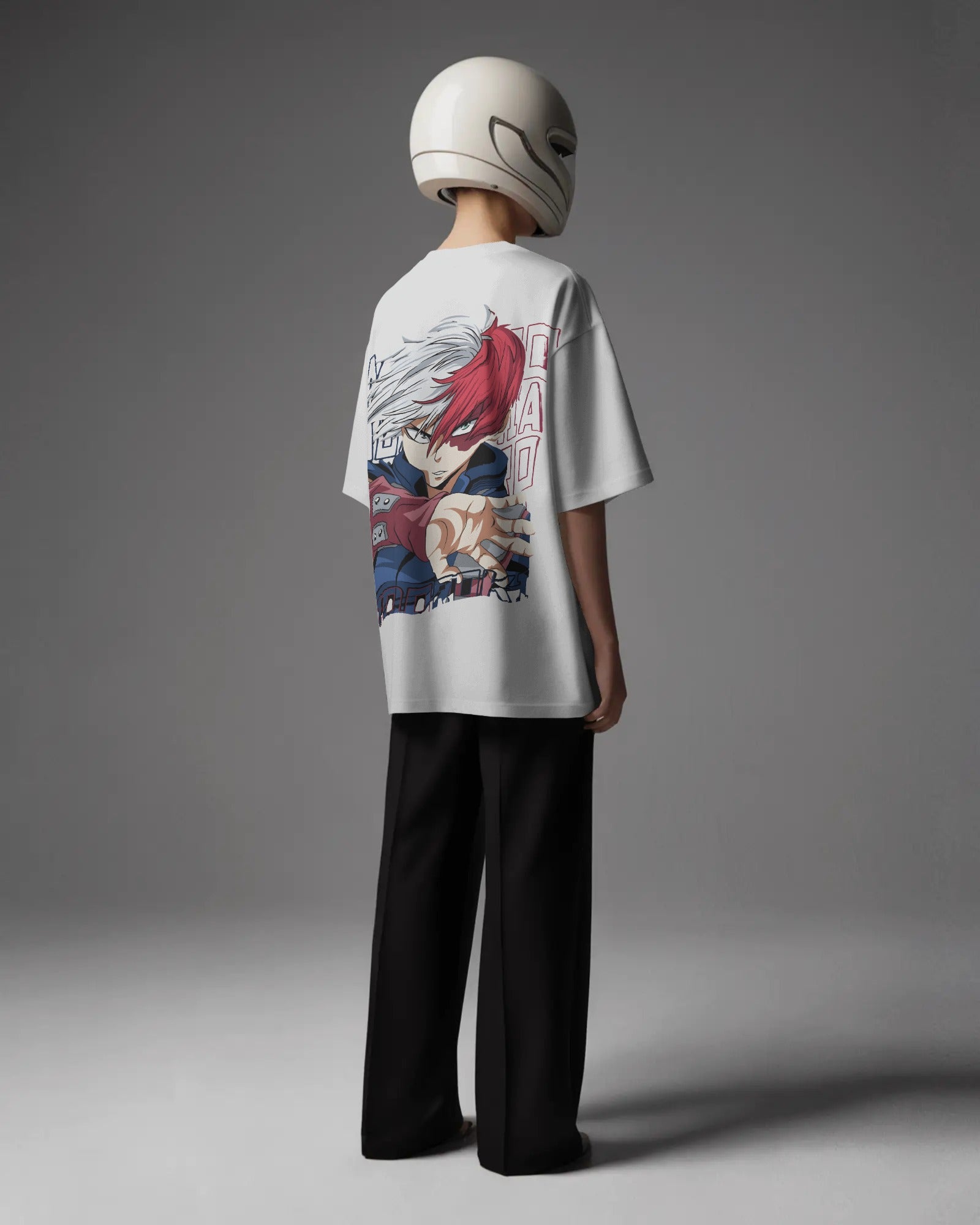 Todoroki Ice and Flame Unisex Oversized T-Shirt || 260 GSM