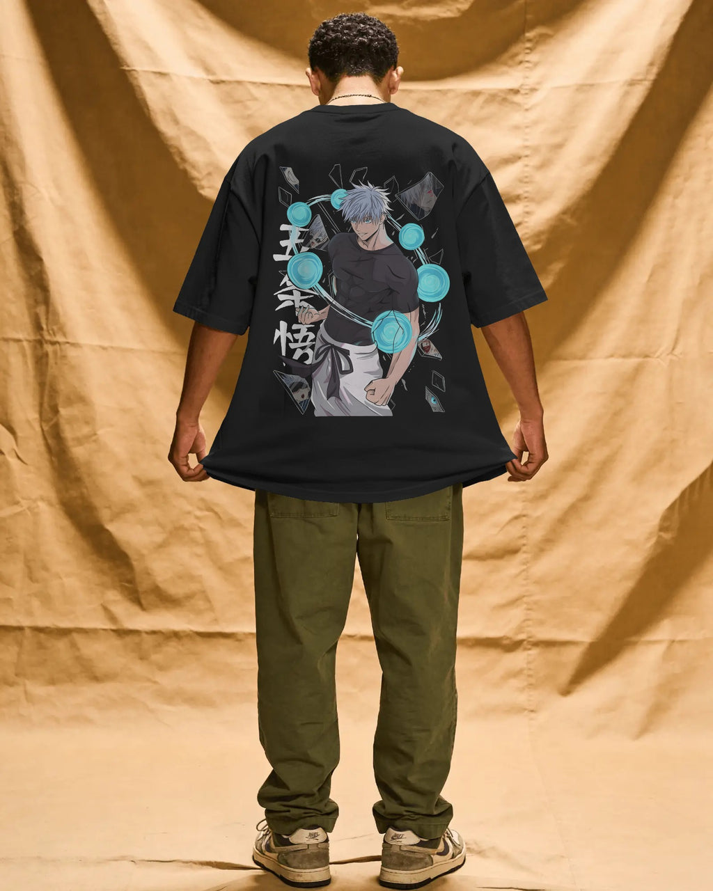 Six Eyes Sorcerers Unisex Oversized T-Shirt || 260 GSM