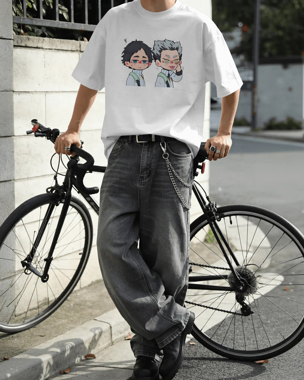 Bokuto X Akaashi Unisex Oversized T-Shirt || 260 GSM