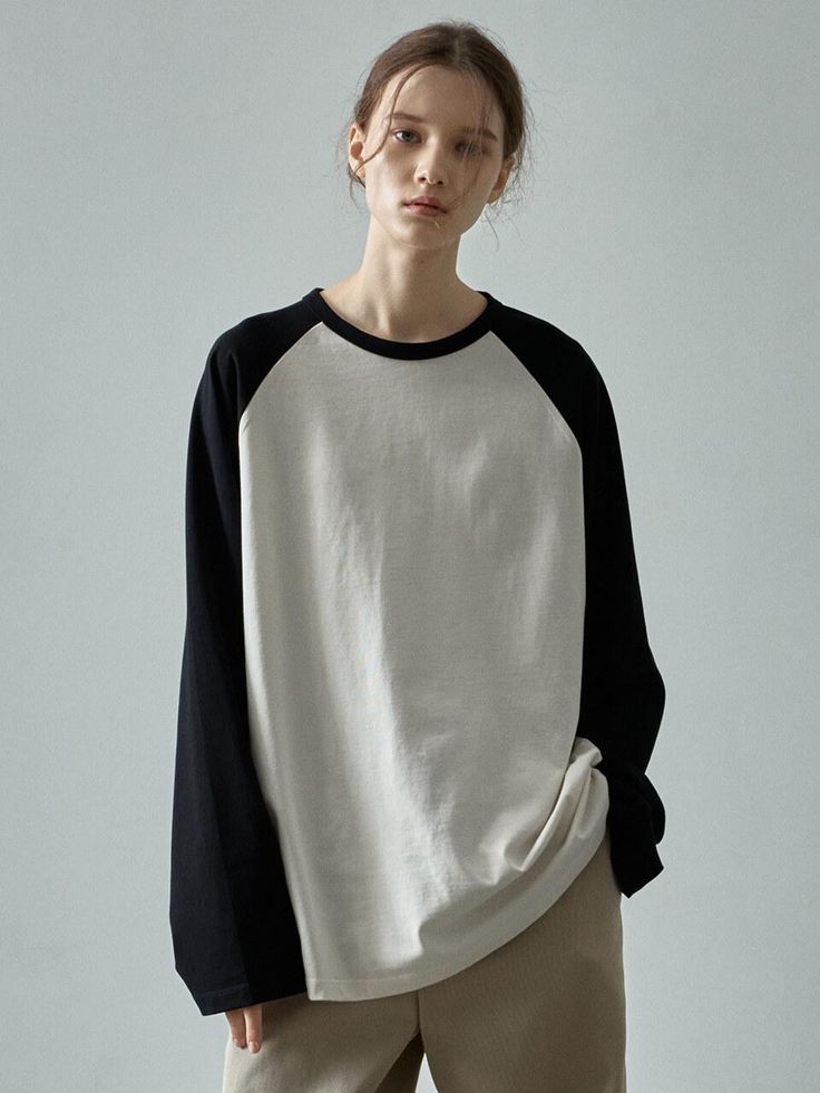Unisex Black Raglan T-Shirt