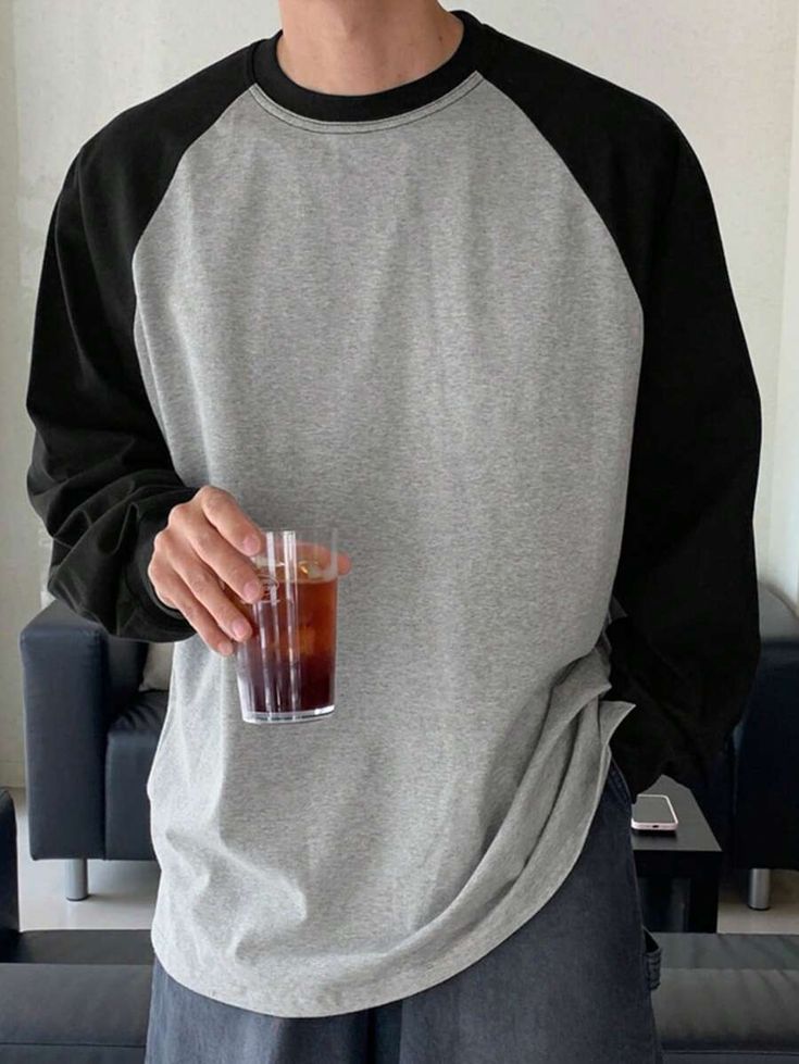 Unisex Grey Raglan T-Shirt