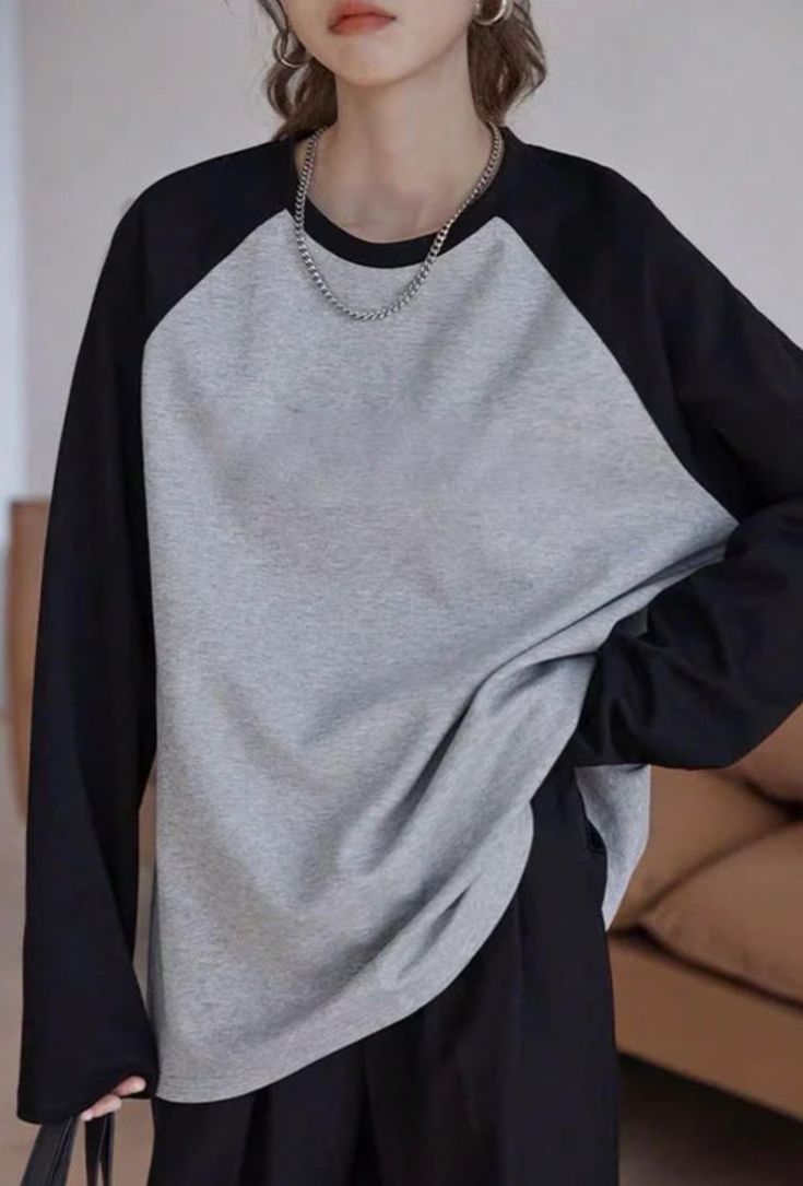 Unisex Grey Raglan T-Shirt