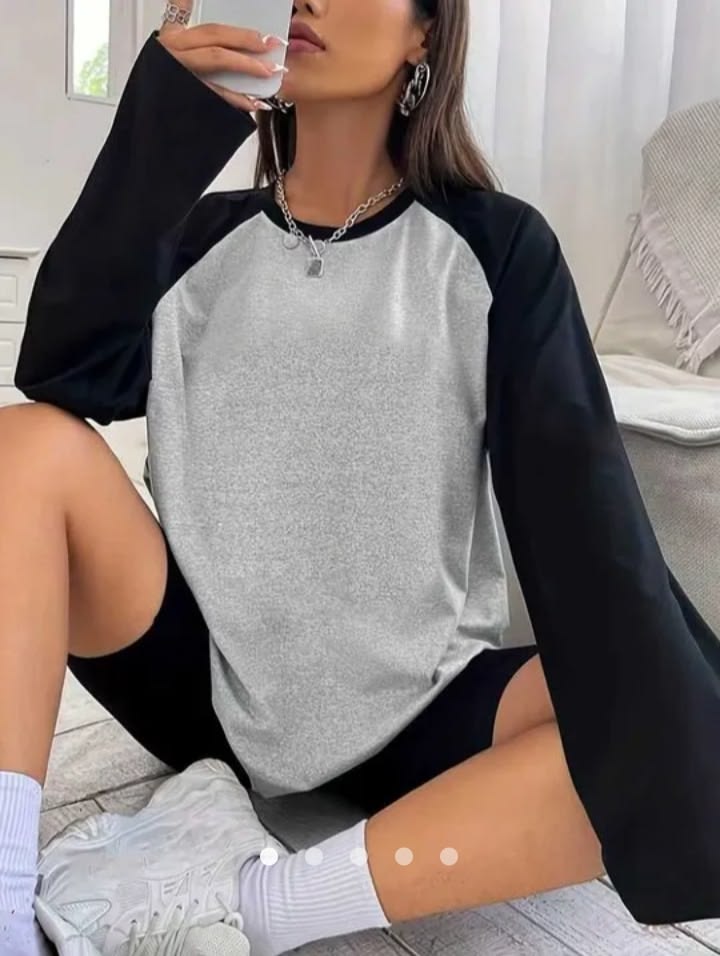 Unisex Grey Raglan T-Shirt