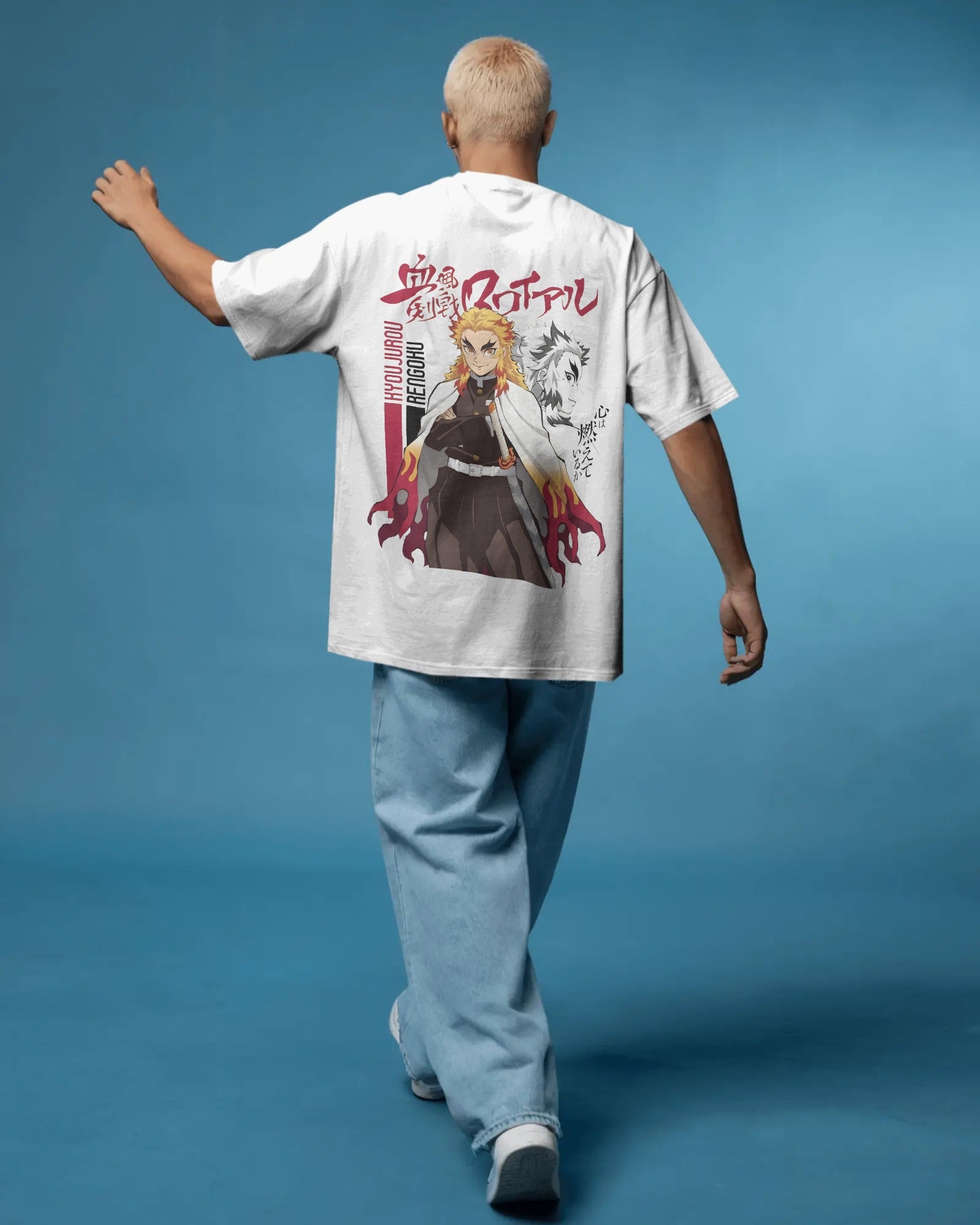Kyujiro Rengoku Unisex Oversized T-Shirt || 260 GSM