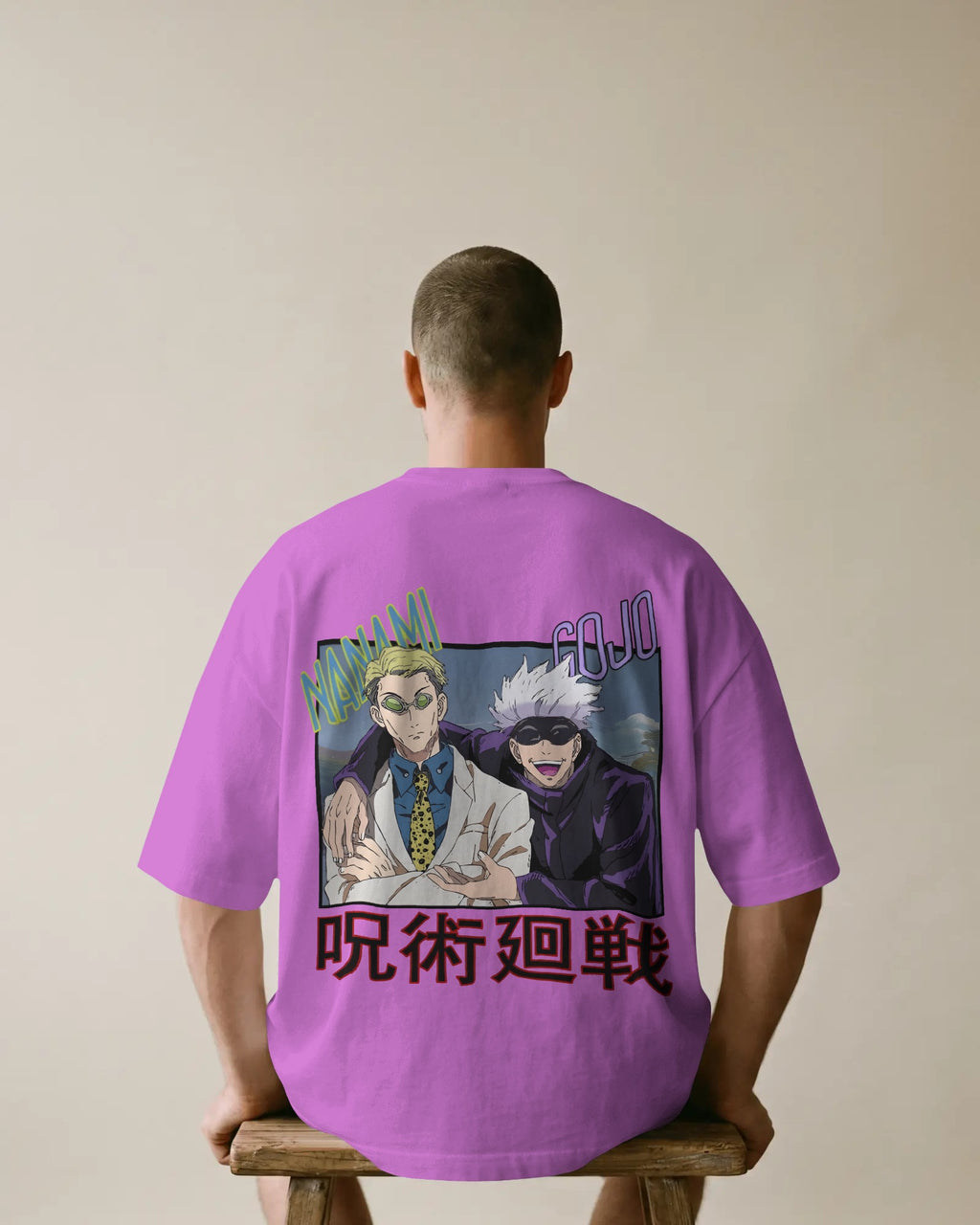 Nanami X Gojo Unisex Oversized T-Shirt || 260 GSM