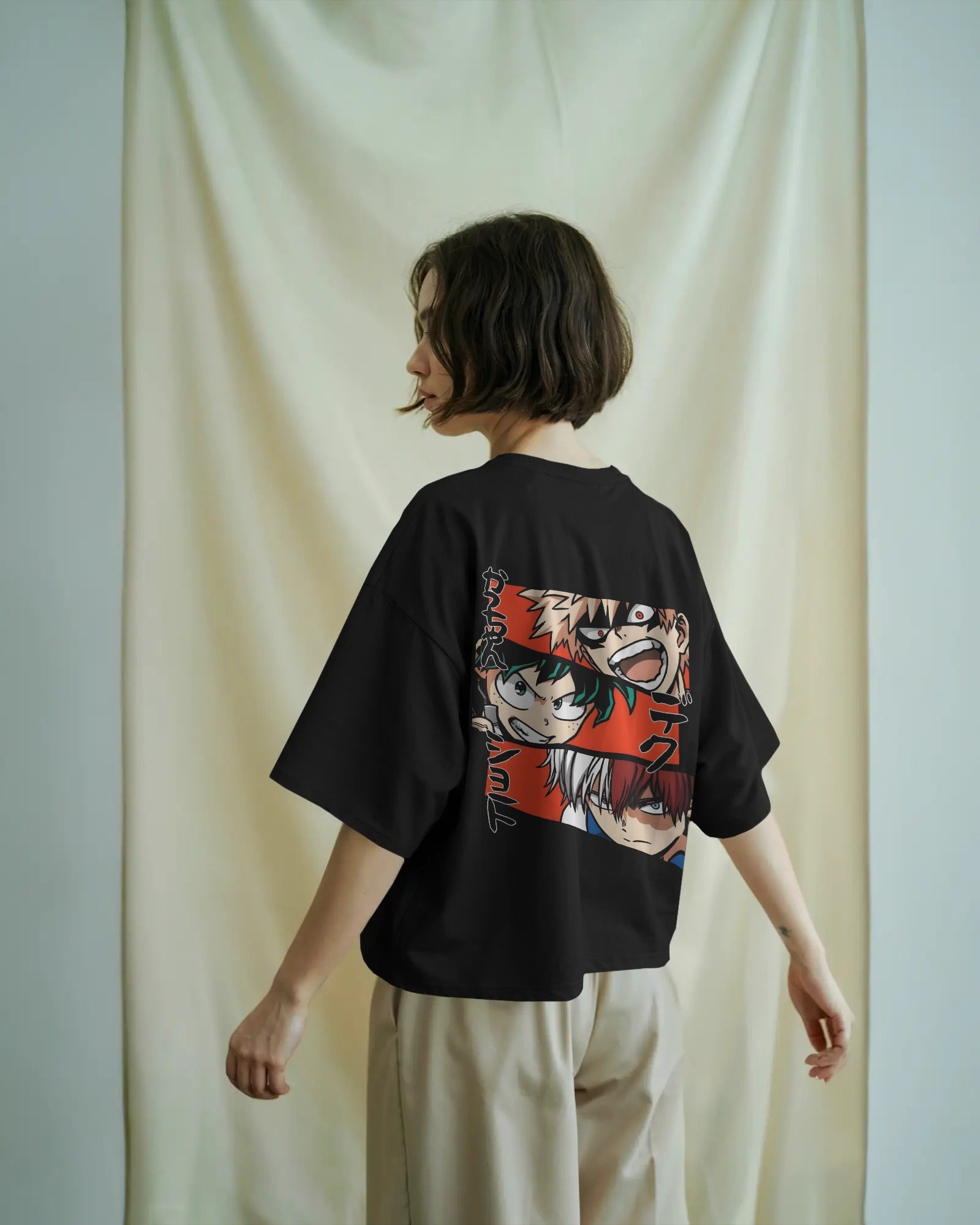 MHA The trio Unisex Oversized T-Shirt || 260 GSM