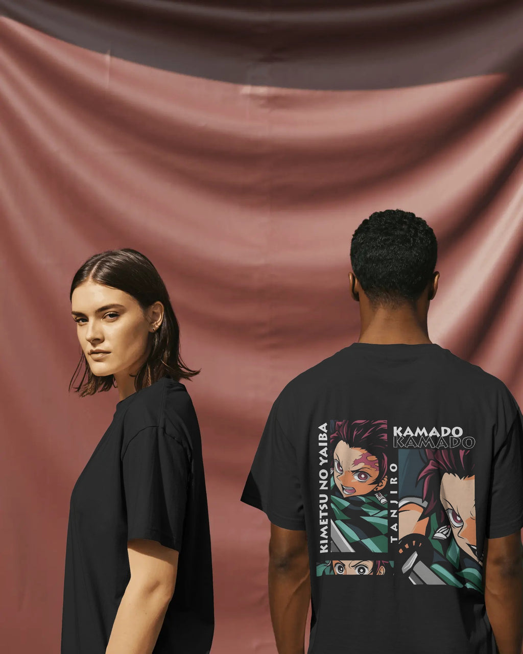 Komado Tanjiro Unisex Oversized T-Shirt || 260 GSM