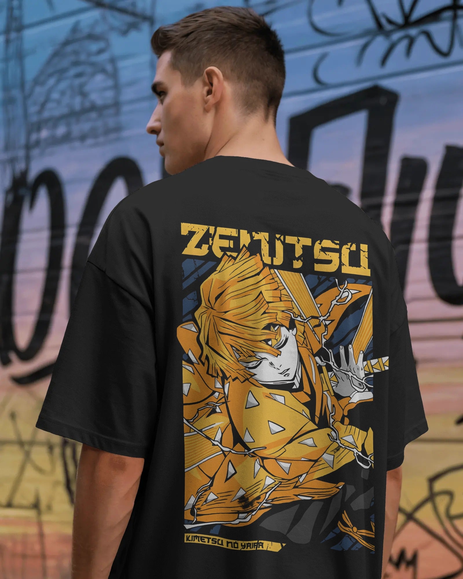 Zenitsu Infinity castle Unisex Oversized T-Shirt || 260 GSM